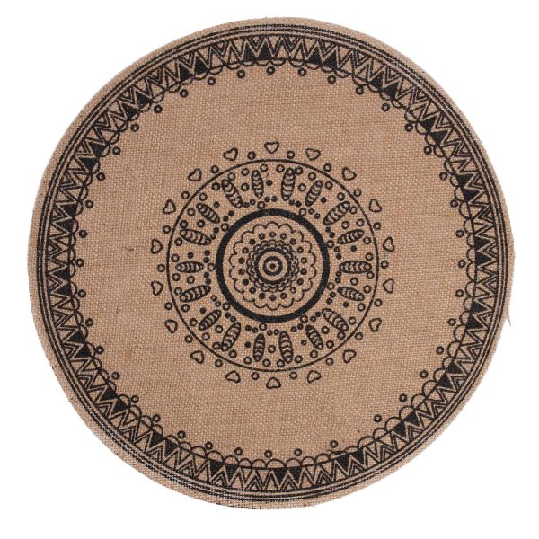 Galda sedziņa SOL D41cm, melns raksts, mix