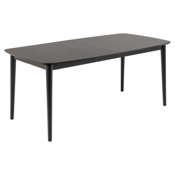 Ēdamistabas galds MONTREUX 180/219x90xH75cm, melns