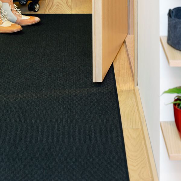 Paklājs BONO D160cm, melns, plakans pinums
