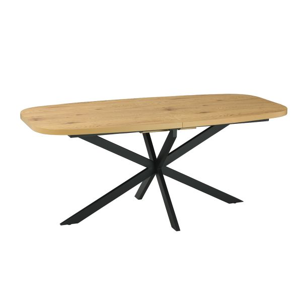 Ēdamistabas galds RAMONA 180/220x90xH75cm, gaišs koks