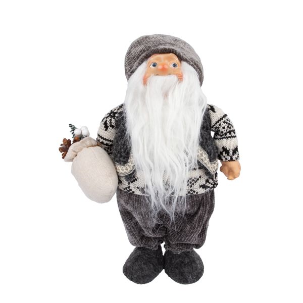Санта OLD GREY, стоя H42см
