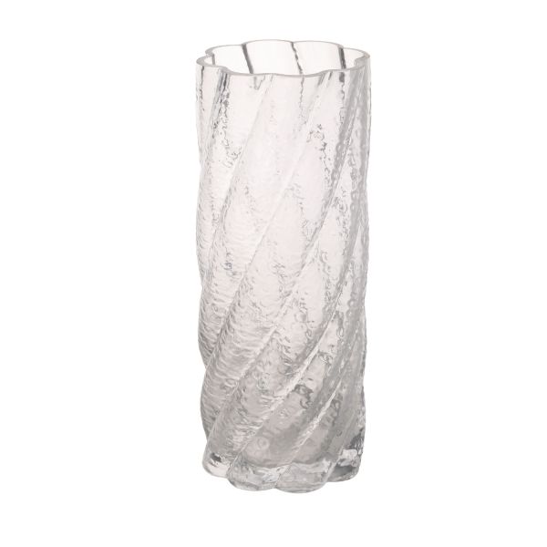 Vāze LAURO D10xH25cm, caurspīdīgs stikls