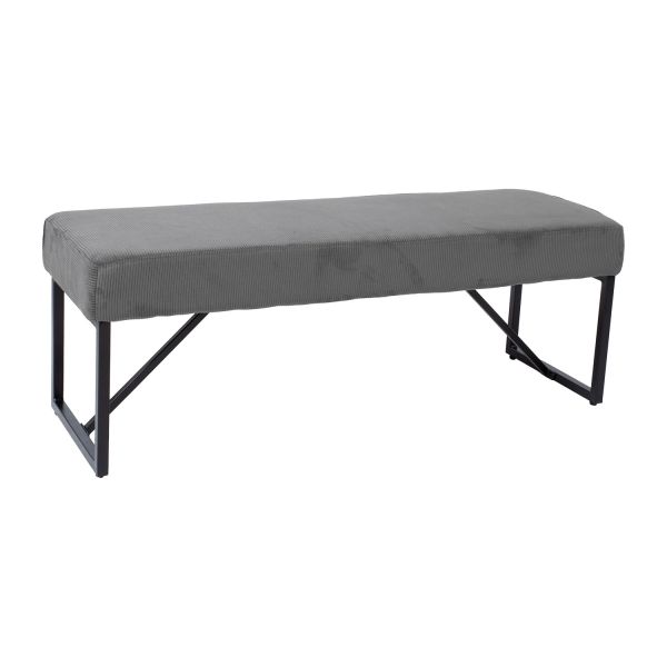 Скамья MYLA серый вельвет