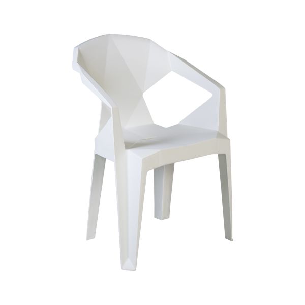Krēsls MUZE 56x50,6xH80cm, balta plastmasas