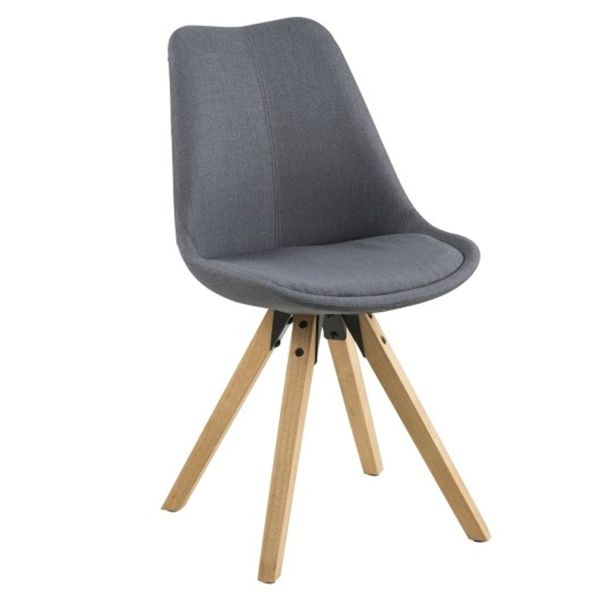 Chair DIMA dark grey/oak