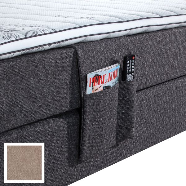 Continental bed pocket RED/BLACK CLIFF, beige