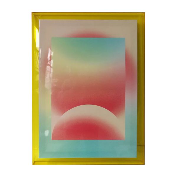 Холст с рамой WALLY 50x70см, абстрактный рассвет, акрил