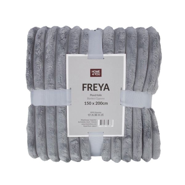 Pleds FREYA M 150x200cm, pelēks