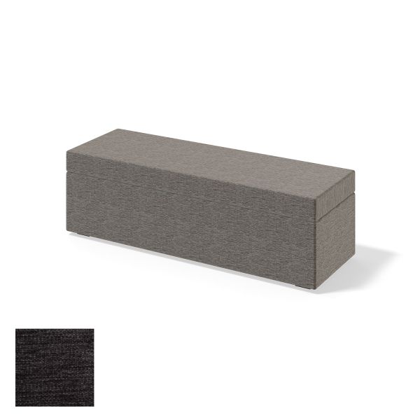 Storage box for continental bed RED/BLACK PLAIN VERANO 120cm, dark grey