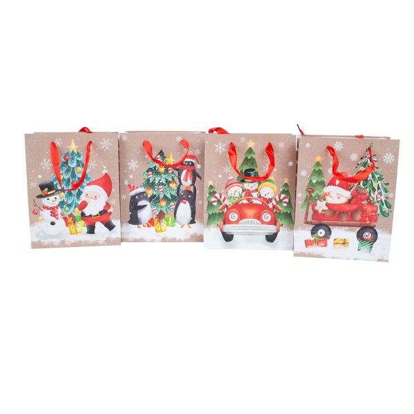 Подарочный пакет MERRY S, 18x23x10см, микс