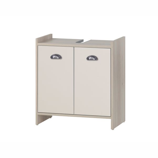 Izlietnes skapītis LINDHOLM 57x33xH62cm, smilšains ozols/bēšs