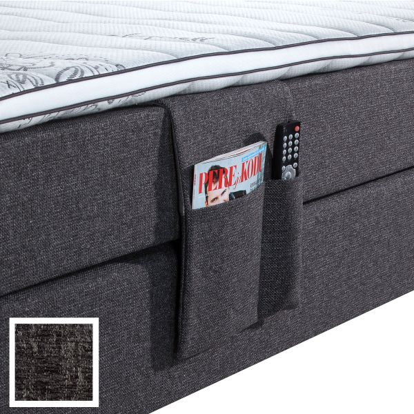Continental bed pocket RED/BLACK AVOLA, dark grey
