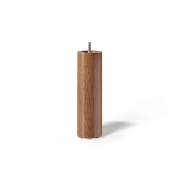 Leg cylindrical H18cm, 4pcs, cherry