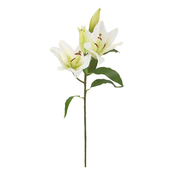 Artificial flower IN GARDEN H75cm, white lily