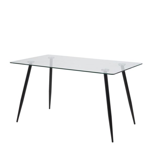 Pusdienu galds WILMA 140x80xH75cm, melns
