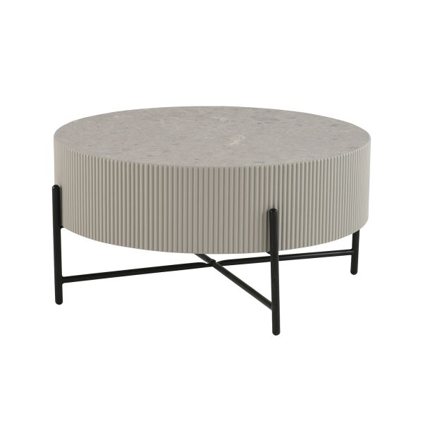 Kafijas galdiņš ASHER D80xH40cm, pelēks