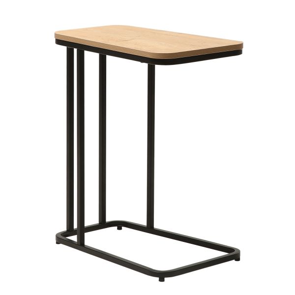 Sānu galds HEDVIG 50x32xH60cm, osis/melns