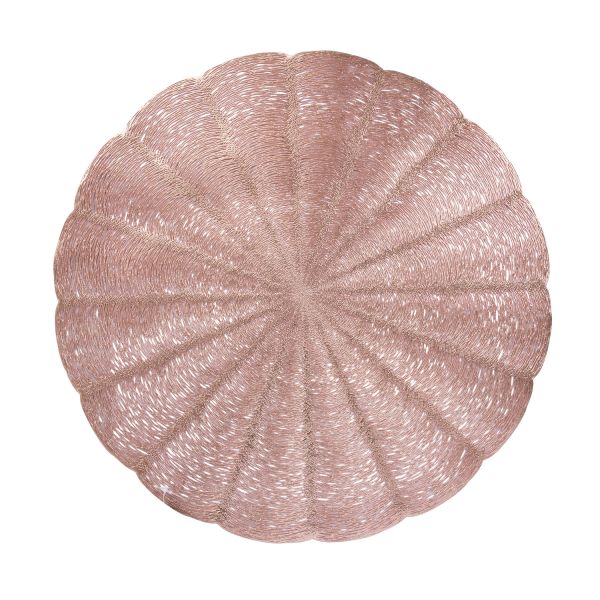 Galda sedziņa PIPPA D38cm, rozā zelts