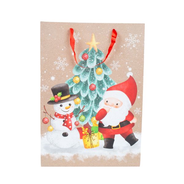 Подарочный пакет MERRY L, 31x43x12см, микс