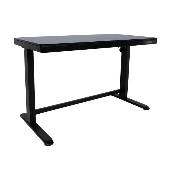Desk ERGO with 1 motor 120x60xH72-121cm, black