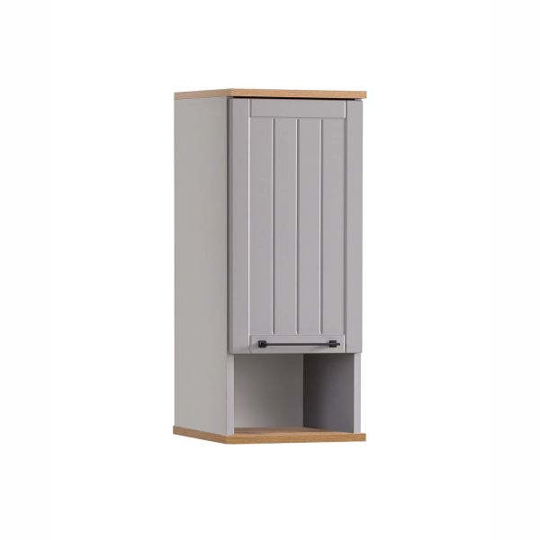 Vannas istabas skapis JELDA 30x20,5xH71cm, ozols/pelēks