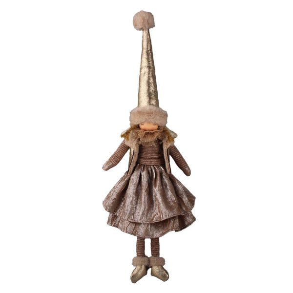 Decoration FAB ELSA H51cm, elf, golden