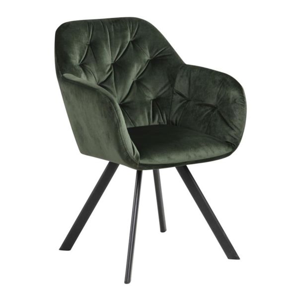 Chair LOLA swivel, forest green
