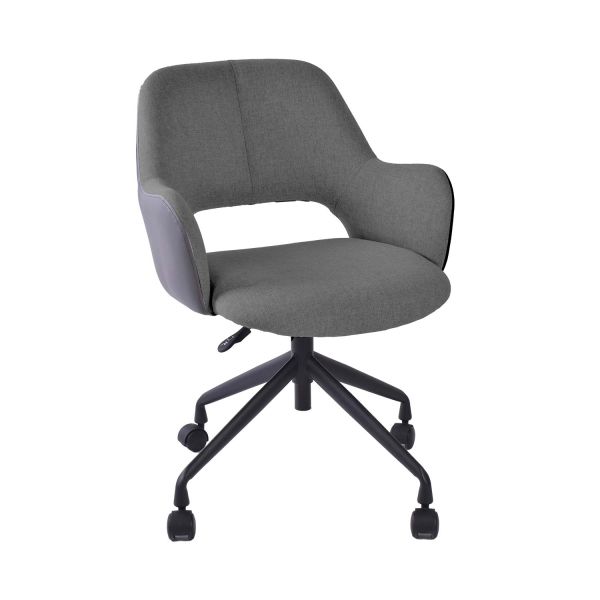 Task chair KENO with castors, grey