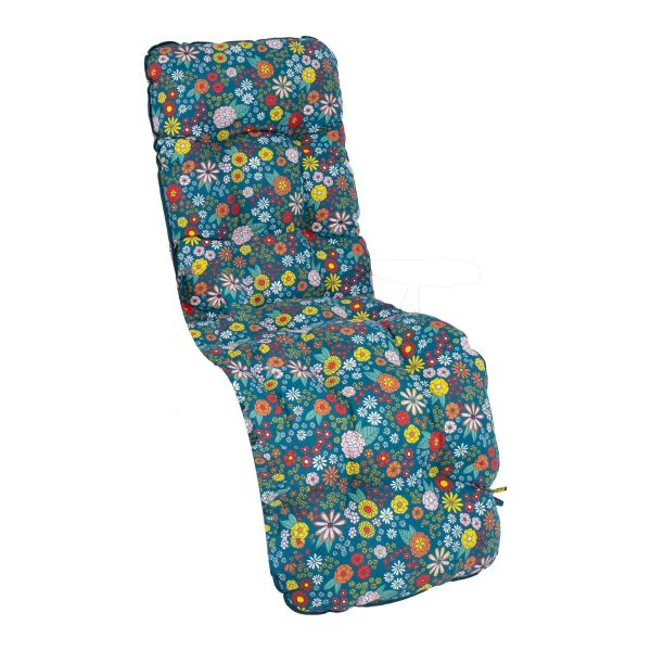 Cushion for chair BADEN-BADEN 48x165cm, blooming flowers