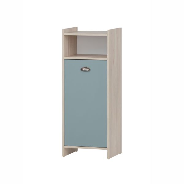 Vannas istabas skapis LINDHOLM 40x33xH104cm, smilšains ozols/zils