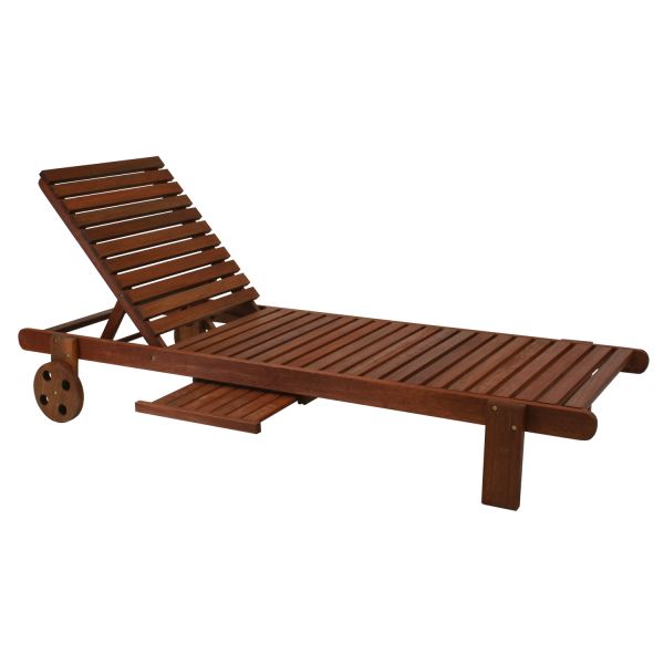 Guļamkrēsls MALAY ar paplāti, 196x61xH80cm, meranti
