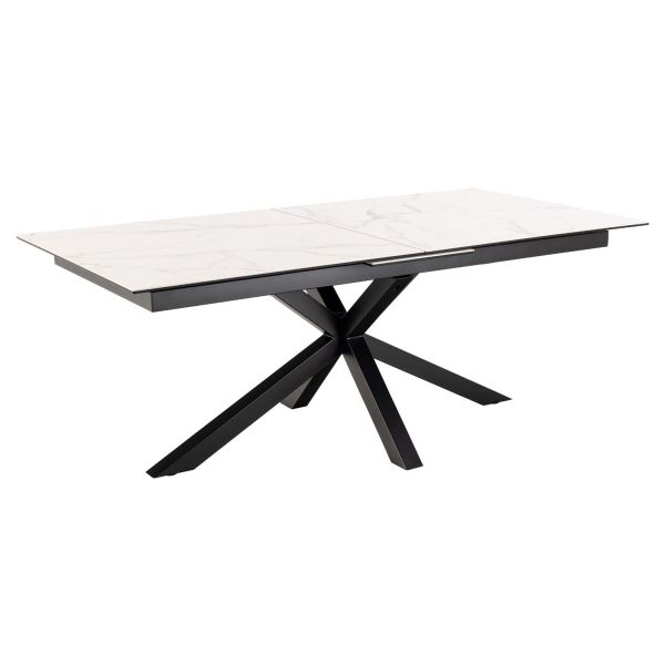 Ēdamistabas galds HEAVEN 200/240x100xH76cm, balts