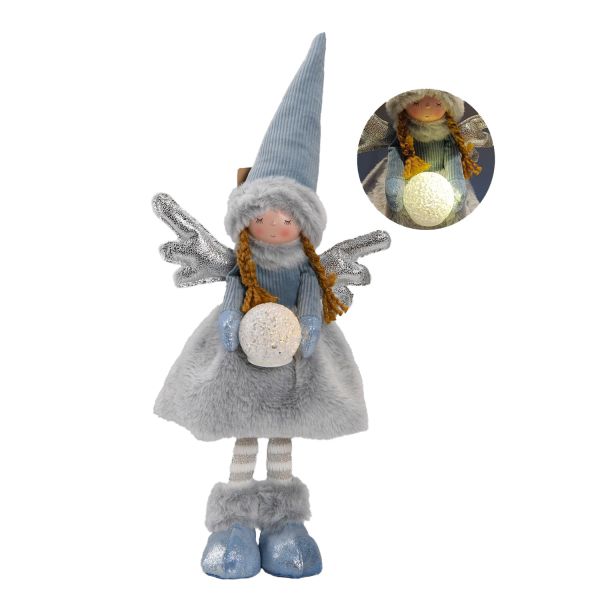 Decoration FUN MAIA H45cm, girl, blue