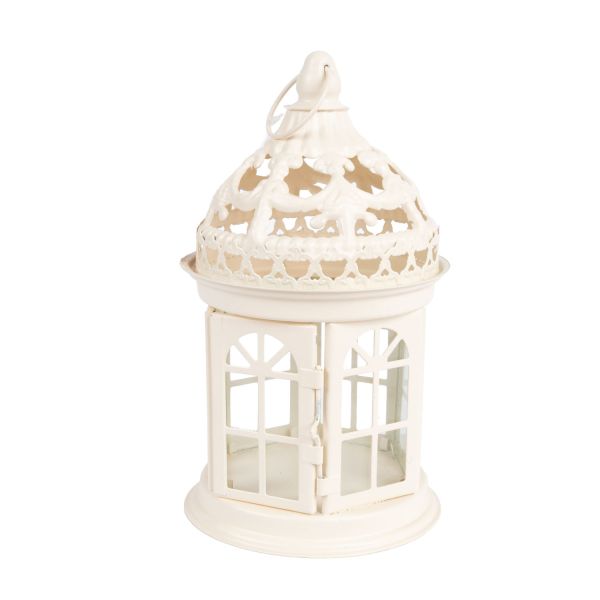 Laterna DEIA H21cm, balts