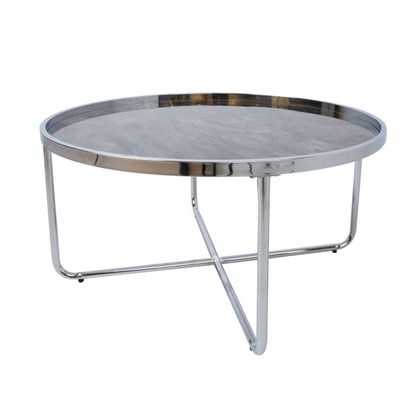 Coffee table ASTOR D80xH40cm, grey