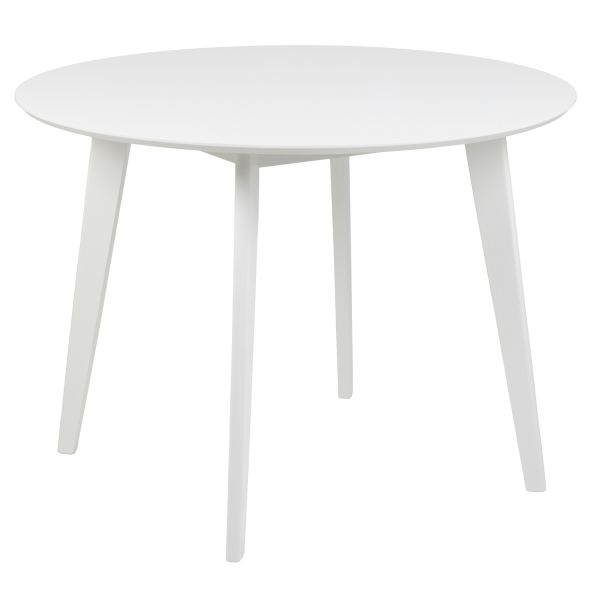 Ēdamistabas galds ROXBY, D105xH76cm, balts