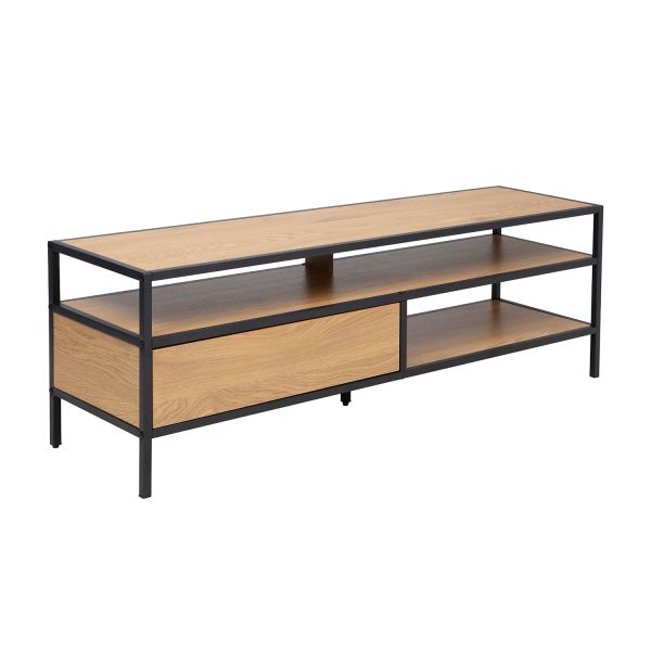 TV galds HEDVIG 120x33xH40cm, osis/melns