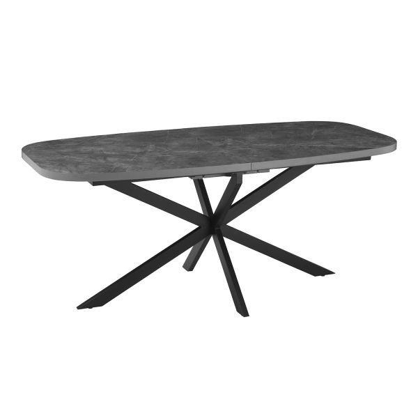 Ēdamistabas galds RAMONA 180/220x90xH75cm, betons
