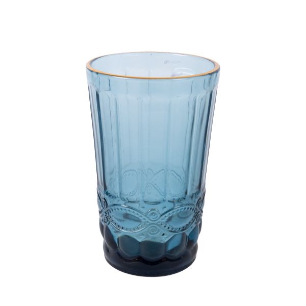 Drinking glass high LUNA 350ml, blue