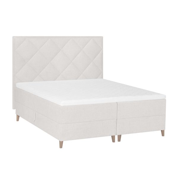 Bed LYNGEN 180x200cm, with headboard, storage
