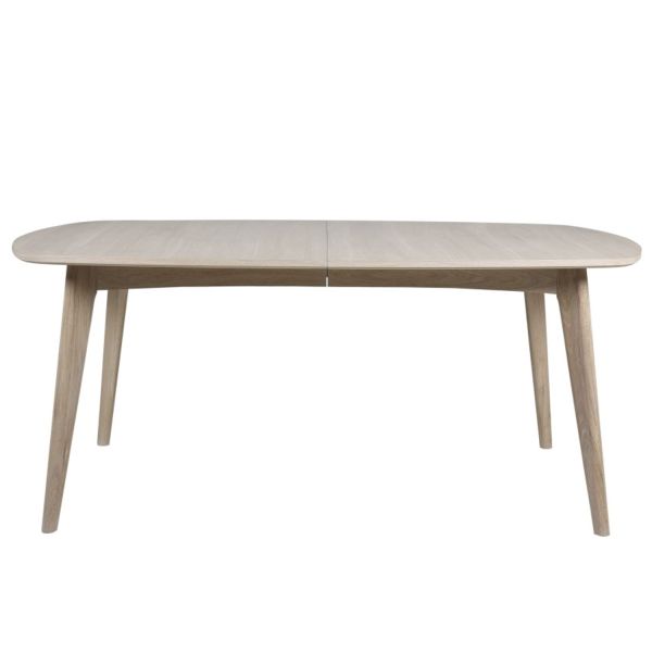 Ēdamistabas galds MARTE 180x102xH76cm, izvelkams, materiāls: koka masīvs / ozola finierskaida
