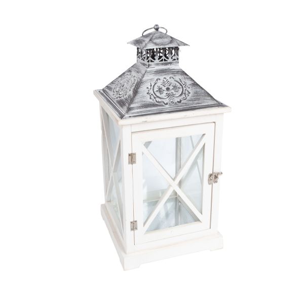 Laterna SAMARA H52cm, balts