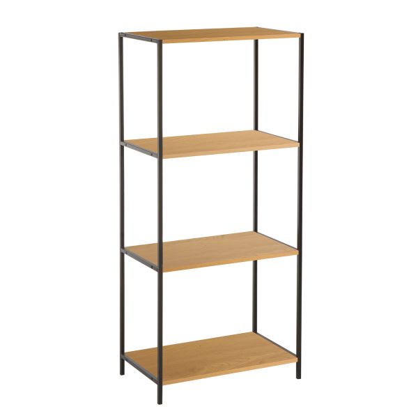Plaukts HARPER 50x30xH110,5cm, osis/melns