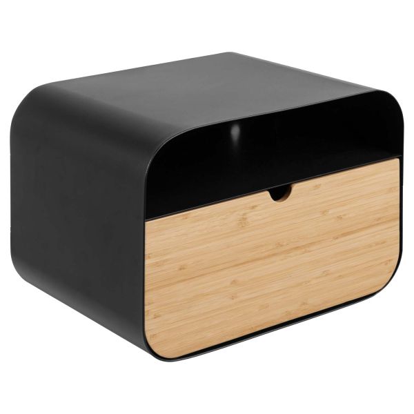 Bedside table JOLIET 35x25xH23cm, black