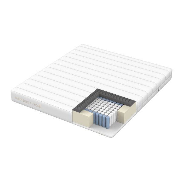 Atsperu matracis KUKA DUO 11 ZONE 160x200xH19cm