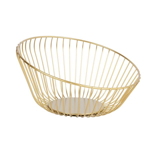 Svečturis NISSA D25xH13cm, zeltains