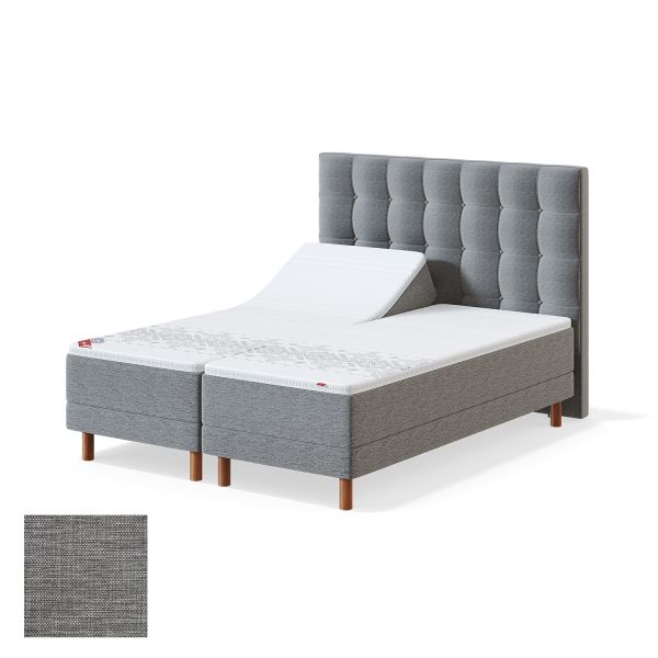 Моторная кровать RED MANGO 180x200cm, жесткий, светло-серый