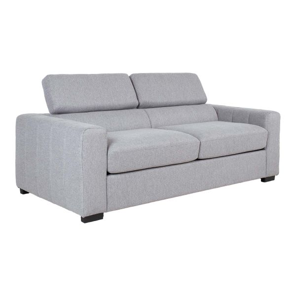 Dīvāngulta KINGSTON 3-vietīga 198x96xH76/94cm, pelēka