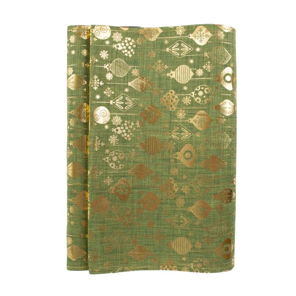 Galda celiņš GLORY 2, 45x150cm, zelta rotājumi