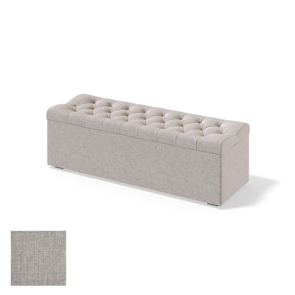 Storage box for continental bed RED/BLACK SOLHALL MANGO 120cm, beige